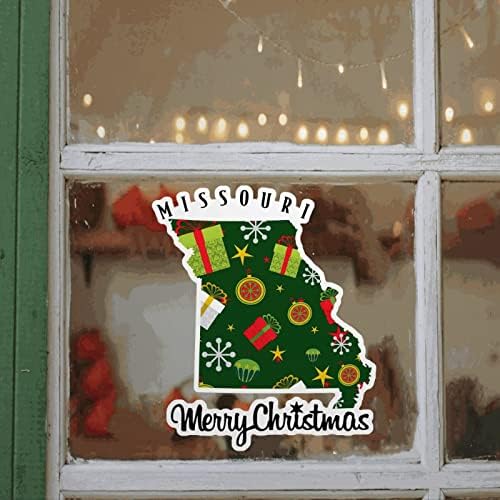 Missouri fereastra autocolant, Missouri Statele Unite Harta perete autocolant, Missouri Decal, PVC Detașabil Crăciun perete