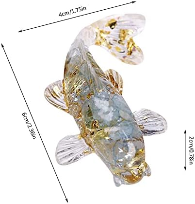 Cristale Naturale De Pietriș Picătură Lipici Pește În Formă De Ornamente Mici Ornamente Cadou Ornamente De Cristal De Cuarț