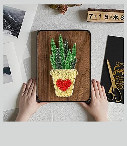 Bazima Alice Diy String Art Kit pentru începători, cadou unic, kit de artizanat pentru sărbători, DIY Aloe Craft Kit