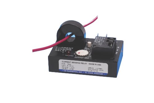 CR Magnetics CR4395-LH-240-110-X-CD-ELR-I Releu de detectare a curentului cu transformator intern, 240 VAC, zăvor în călătorie