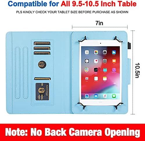 9,5-10,5 inch tabletă carcasă universală, copertă din piele PU pentru iPad Air, New iPad 5/6 gen, Samsung Tab A 10.1/Tab E