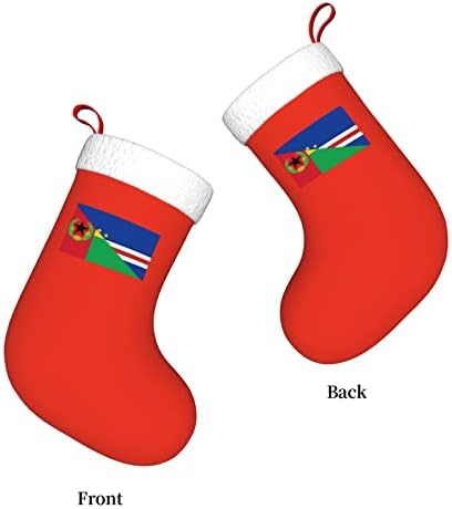 TZT Flag of Cape Verde Christmas Stockings, Cadouri de petrecere de vacanță de Crăciun pentru decorațiuni de vacanță pentru