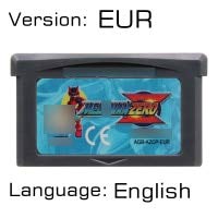 Romgame Video Game Cartridge 32 biți console de jocuri Megaa Man Series Zero Eur