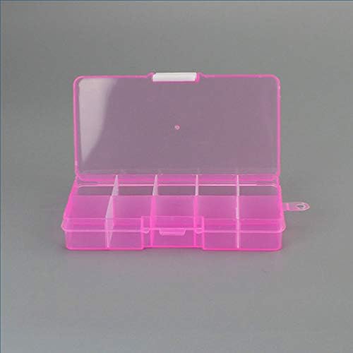 Vânzări 5pcs cutia de depozitare reglabilă compartimente de plastic Cutie organizator 10-grilă cu divizori detașabili pentru