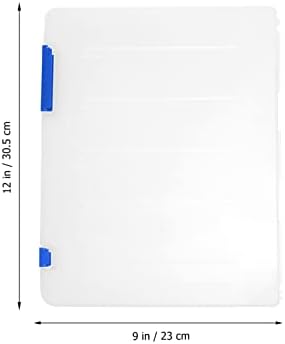 Cutie de fișiere din plastic A5 Clime Clear Clear Clear A5 A5: 2PC -uri portabile Proiect Document Document Organizator Case
