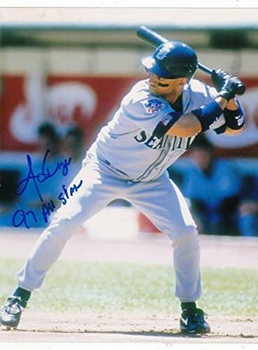 Joey Cora Seattle Mariners 1997 All Star Action Semnat 8x10 - Fotografii MLB autografate