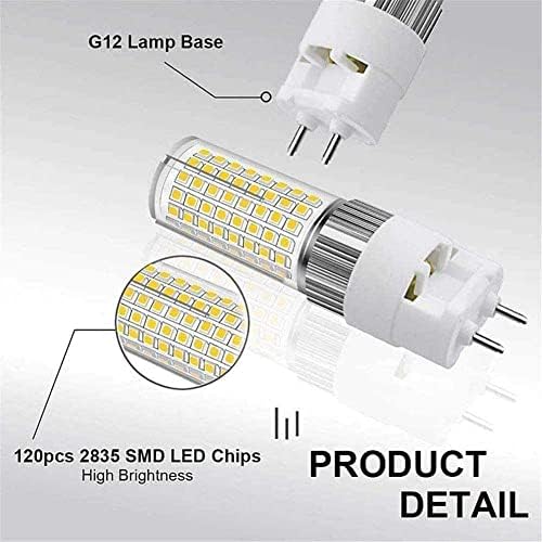 Hxia 2pc G12 LED bec nu-Dimmable 20W echivalent înlocuire Bi-Pin 150W lampă cu Halogen G12 lampă 360 grade fascicul unghi Spotlight