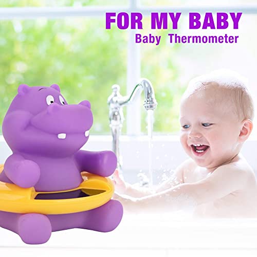 Copil Baie Termometru Drăguț Hippo Cadă Termometru Digital Plutitoare Jucărie Violet
