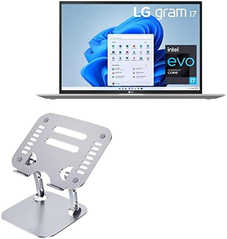 Stand și montare Boxwave Compatibil cu LG ultra -Lightweight 17Z95P - Standul executiv Versaview Laptop, Stand ergonomic reglabil