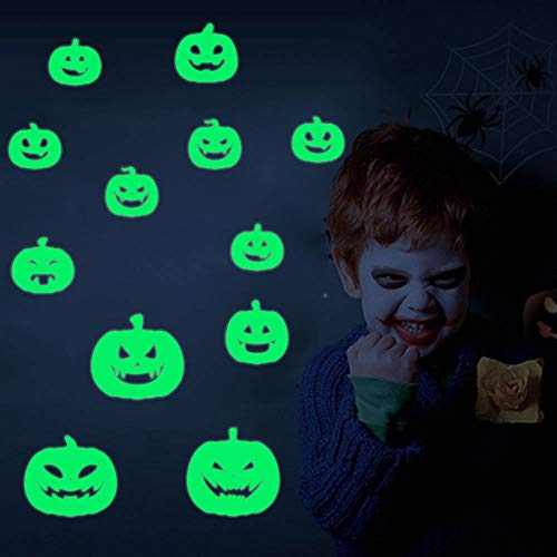 Devil Smile Halloween Decoratiuni decalcomanii de perete strălucire în întuneric, fereastră siluetă autocolante fluorescente