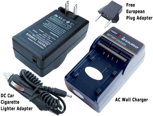 Kit de încărcare a bateriei cu perete AC DC Itekiro pentru Panasonic DMC-FX9EF-S + Itekiro 10-in-1 Cablu de încărcare USB