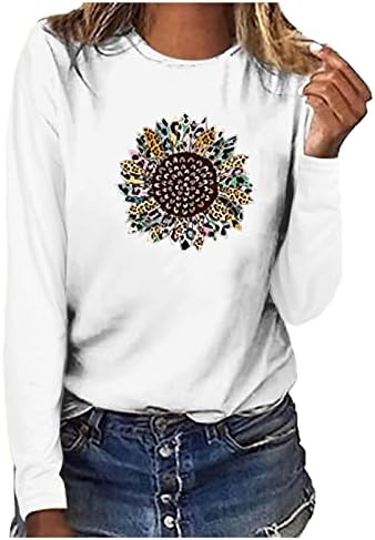 Îmbrăcăminte moda maneca lunga Echipajul gât Grafic Lounge top Tee pentru femei bumbac bluza Vara Toamna Femei 0D 0D