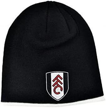 Prime Life Fulham Beanie Roll Down Hat - Fotbal Gift Black, M, Negru, M