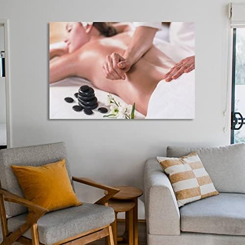Salon de frumusețe poster frumusețe corp întreg corp masaj spa poster pânză pictură afișe și imprimeuri imagini de artă de