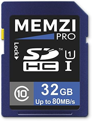 MEMZI PRO 32GB clasa 10 80MB / s SDHC Card de memorie pentru Panasonic HC-X seria Camere video digitale
