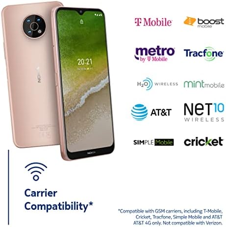 Nokia G50 5G | Android 11 | Smartphone deblocat | Versiunea SUA | 4/128 GB | Ecran de 6,82 inci | Cameră triplă de 48MP | Nisip