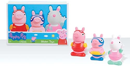 Peppa Pig Bath Toys Set Din 3 piese, jucării pentru copii pentru vârste de până la 3 ani, coșuri și cadouri mici, exclusiv