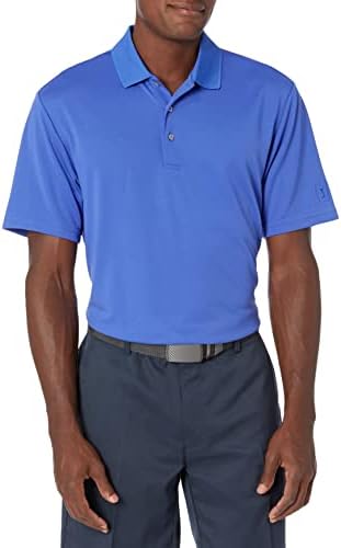 PGA Tour Airflux Solid Mesh cu mânecă scurtă cămașă de golf de golf