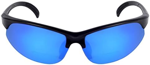 Mass Vision 2 Pereche de ochelari de soare polarizați Bifocal Sport pentru bărbați și femei - 2 cazuri de transport cu microfibră