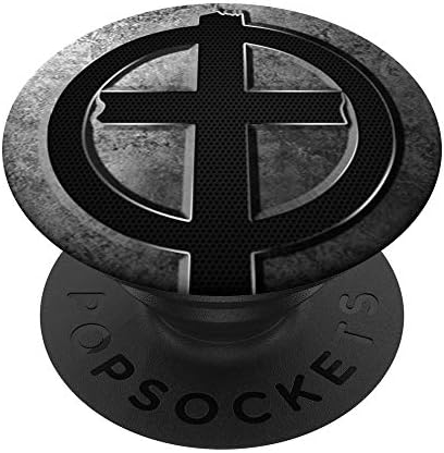Epic Bold Bold Grey Cool Cross for Boys and Men Popsockets Popgrip: Swappable Grip pentru telefoane și tablete