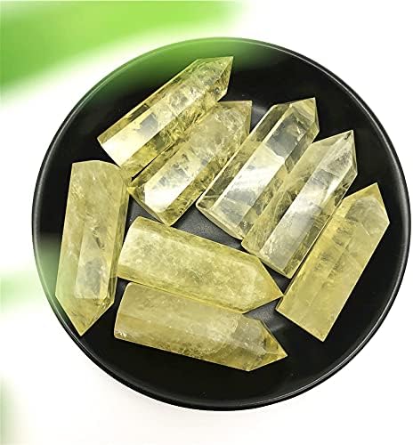 Marka bijuterii naturale Galben Citrin Gemstone Hexagonal cristal creion punct turn de vindecare Gemstone minerale specimen