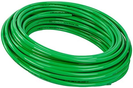 Tub de plastic opac verde de temperatură verde îndoit pentru aplicații chimice - diametru interior 7/8 - Diametru exterior