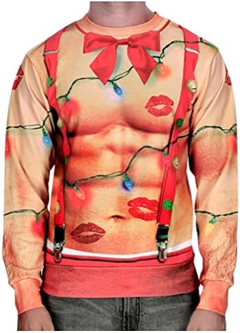 Tstars go Jesus, este un hanorac de aniversare bărbați amuzanți urât de pulover de Crăciun stil