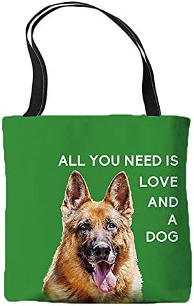 Tot ce ai nevoie este dragostea și un câine de canalizare pentru geanta germană Shepherd Alsacian Design