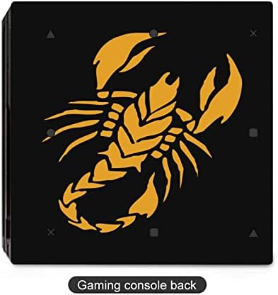 Împărat Scorpion Sticker amuzant Protector pentru piele Full Print Slim Decal Huse pentru PS-4 SIM/PS-4 Pro Console și 2 Controller