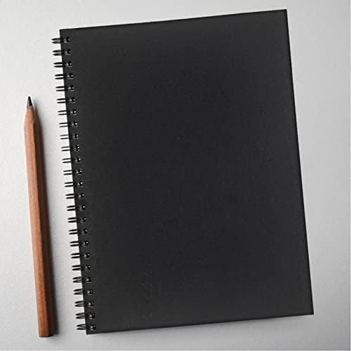 Notebook în spirală Dstelin, 1 pachet, copertă moale, carte de schițe, 120 de pagini / 60 foi, 10 inch x 7,5 inch, 100gsm,