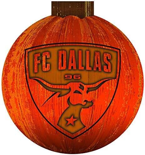 Fan Creations MLS FC Dallas Unisex FC Dallas 12 in. Semn de dovleac de Halloween, culoarea echipei, 12 inch