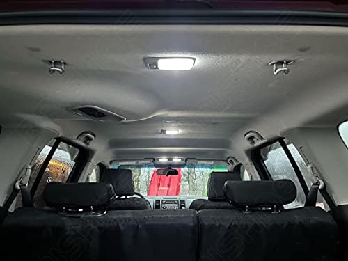 Brishine alb interior LED lumini Kit pentru Nissan Xterra 2005 2006 2007 2008 2009 2010 2011 2012 2013 2014 2015 Super Bright