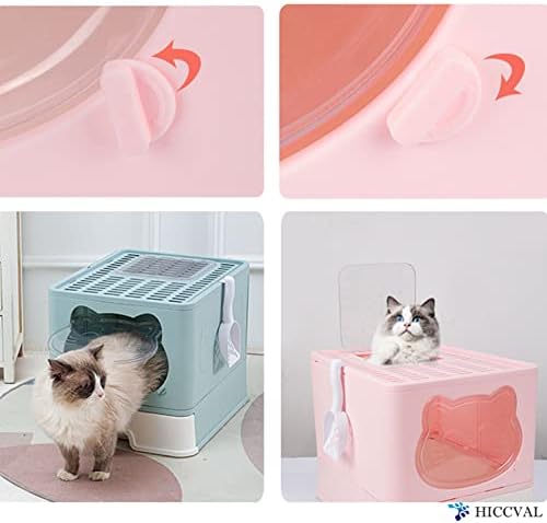 Cutie de gunoi pentru pisici intrare de sus cutie de gunoi închisă cu capac Mobilier mare acoperit ascuns pliabil închis sertar