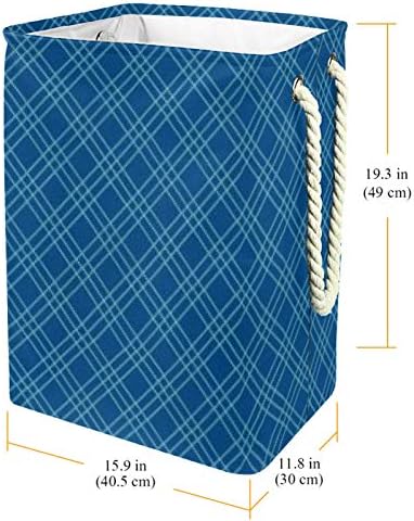 Inhomer Cyan Twill 300d Oxford PVC haine impermeabile împiedică coș mare de rufe pentru pături jucării de îmbrăcăminte în dormitor