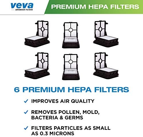 Veva Premium vid HEPA filtru set compatibil cu Bissell Modelul 1866 Crosswave și 1785 seria Aspiratoare-6 pachet de filtre