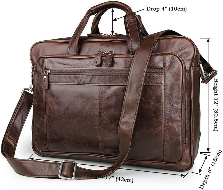 LEPSJGC Men 'S handheld Messenger Bag Servieta Men' s Travel umăr sac