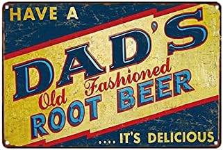 Metal Tin Sign Tin's Old Fashion Root Beer Poster Poster Bar Cafe Garage Wall Decor Vintage 7,87 x 11,8 inch
