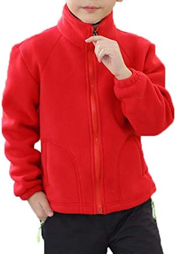 Zumzup Femei Bărbați Copii Fleece Jacheta Zip Complet Stand Guler Sportwear Top Outwear