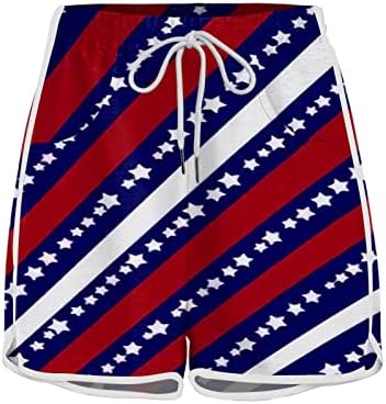 Miashui 3XL pantaloni de Yoga pentru femei Plus Dimensiune femei Ziua Independenței Casual Sport Yoga vrac imprimate mijlocul