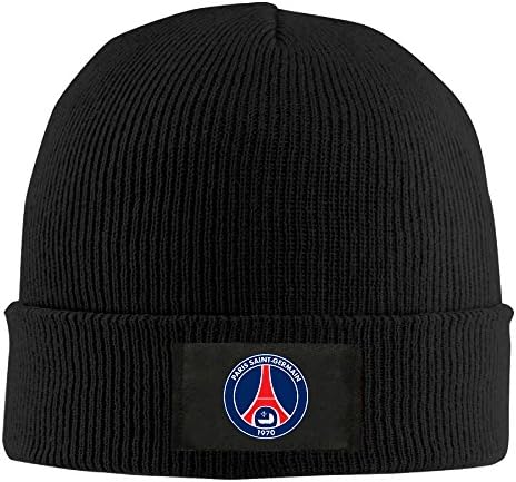 Gdlov Paris Saint-Germain PSG bărbați femei Unisex iarna cald acrilic ceas tricot lână Beanie Cap pălărie Dimensiune SUA Negru