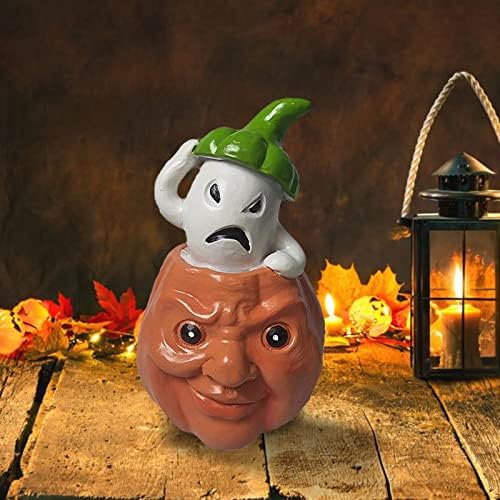 Aaote Halloween Restin Hell Messenger Pumpkin Cap Ghostss Blackss Cat Pumpkin Home Home Decoration Restin Decorare Craft Miniatură