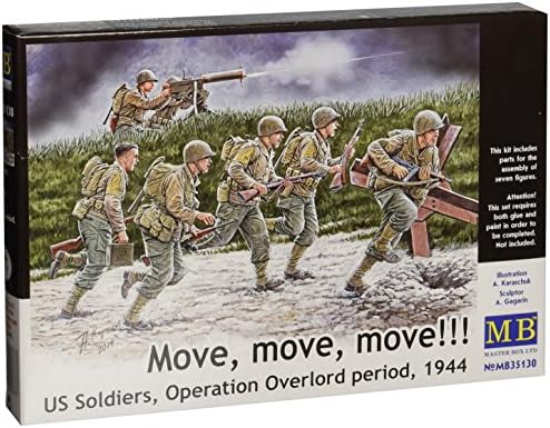 Modele Cutie De Master Muta, Muta, Muta!!! Soldați americani 1944 Operațiunea Overlord perioada 7 cifre Set