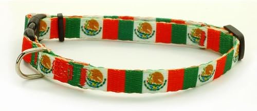 Guler de pisică Mexican / guler de pisică separatist / Cataramă de eliberare de siguranță / steag Mexic / fabricat în SUA