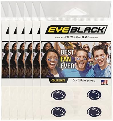 Eyeblack College Sports cu decalcomanii cu obrazul cu sclipici pentru fanii numărul unu,