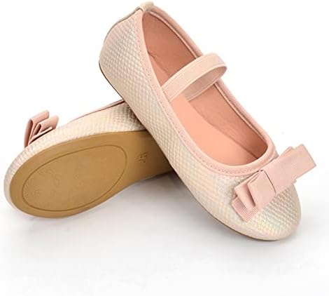 Baby fete rochie pantofi Mary Jane plat pantofi Casual Slip pe Bowknot balet plat Pantofi pentru copii Toddler