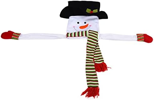Decor de Crăciun, ornament de om de zăpadă, Hugger pentru omul de zăpadă, decor de brad de Crăciun, ornament de topper de zăpadă