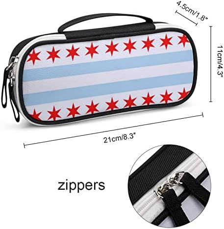 Steagul Chicago Primă Primă Primă Punct de papetărie cu mâner portabil pentru machiaj pentru machiaj organizator de birou