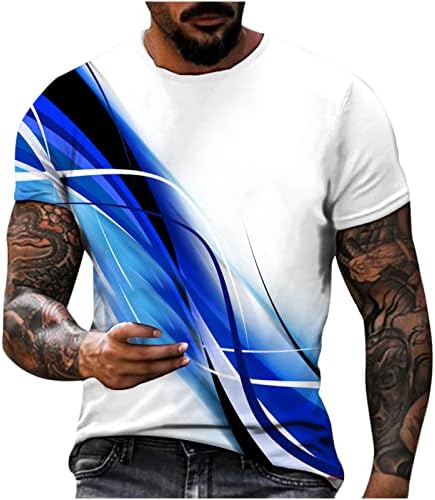 Tricouri 3D pentru bărbați, tricouri cu mânecă scurtă pentru bărbați noutate Tricouri grafice amuzante imprimate 3D Crewneck