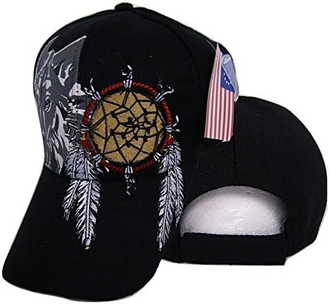 AES Native Pride American Dream Catcher Wolf Shadow Indian brodate Cap pălărie