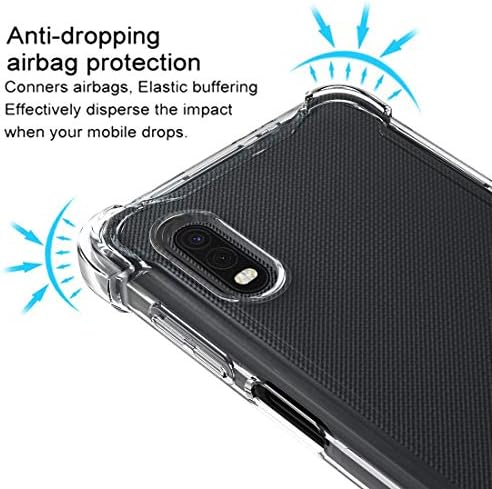 Osophter pentru Samsung Galaxy Xcover Pro caz clar transparente armat colțuri TPU șoc-absorbție flexibil telefon mobil acoperi